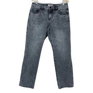 Cabi 100% Bf Jean Light Black Semi Rigid Cotton High Rise Boyfriend Size 8